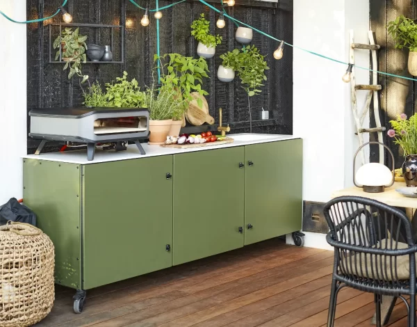 Outdoor Kitchen - Olive Green