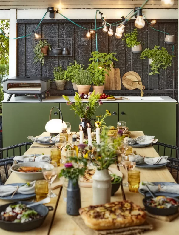 Outdoor Kitchen - Olive Green